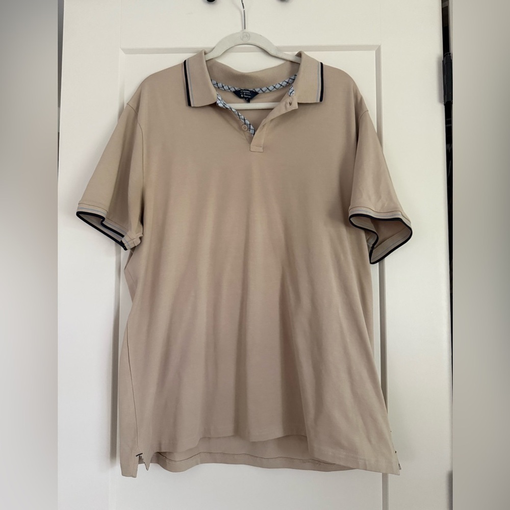 Ben Sherman Men's Beige Polo Shirt size xl
